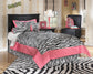 Maribel Twin Panel Headboard with Mirrored Dresser and 2 Nightstands Signature Design by Ashley®
