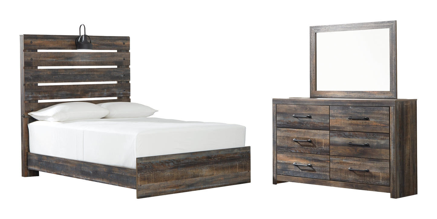 Drystan Full Panel Bed with Mirrored Dresser Signature Design by Ashley®