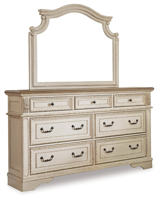 Realyn King Sleigh Bed with Mirrored Dresser, Chest and 2 Nightstands Signature Design by Ashley®