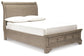 Lettner Full Sleigh Bed with Mirrored Dresser and 2 Nightstands Signature Design by Ashley®