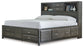 Caitbrook Queen Storage Bed with 8 Storage Drawers with Mirrored Dresser and 2 Nightstands Signature Design by Ashley®