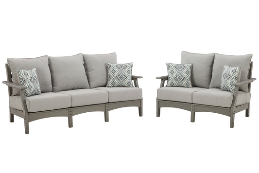 Visola Outdoor Sofa and Loveseat Signature Design by Ashley®