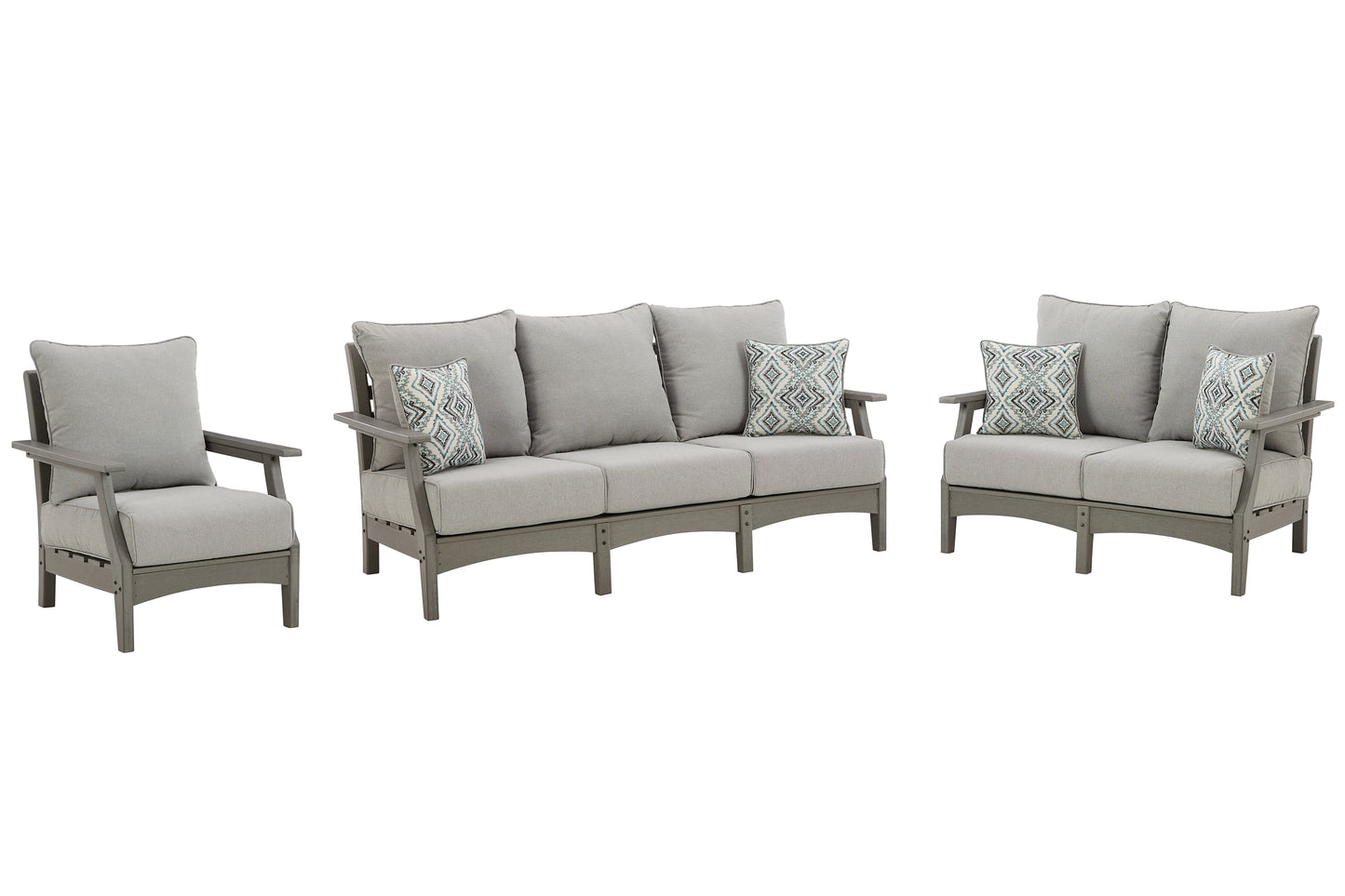 Visola Outdoor Sofa, Loveseat and Chair Signature Design by Ashley®