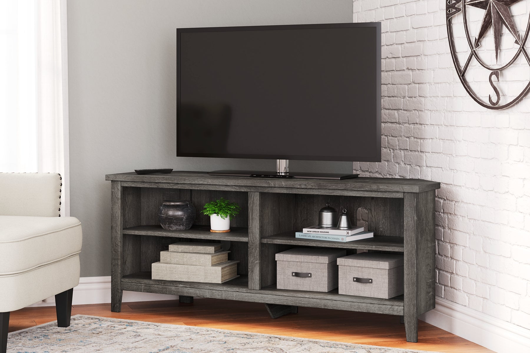Arlenbry Medium Corner TV Stand Signature Design by Ashley®