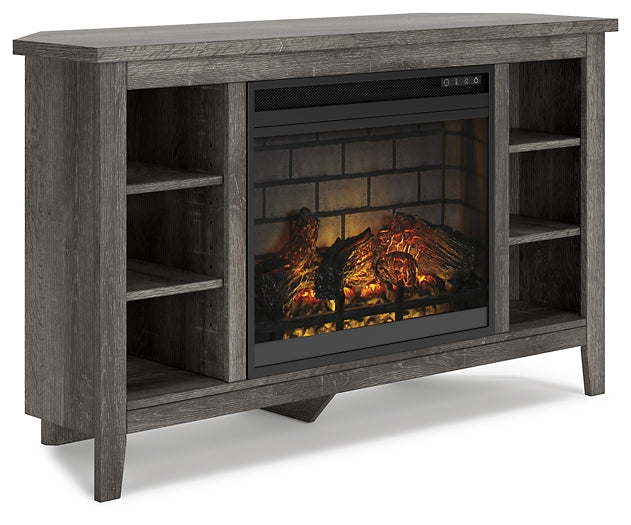 Arlenbry Corner TV Stand with Electric Fireplace Signature Design by Ashley®