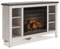 Dorrinson Corner TV Stand with Electric Fireplace Signature Design by Ashley®