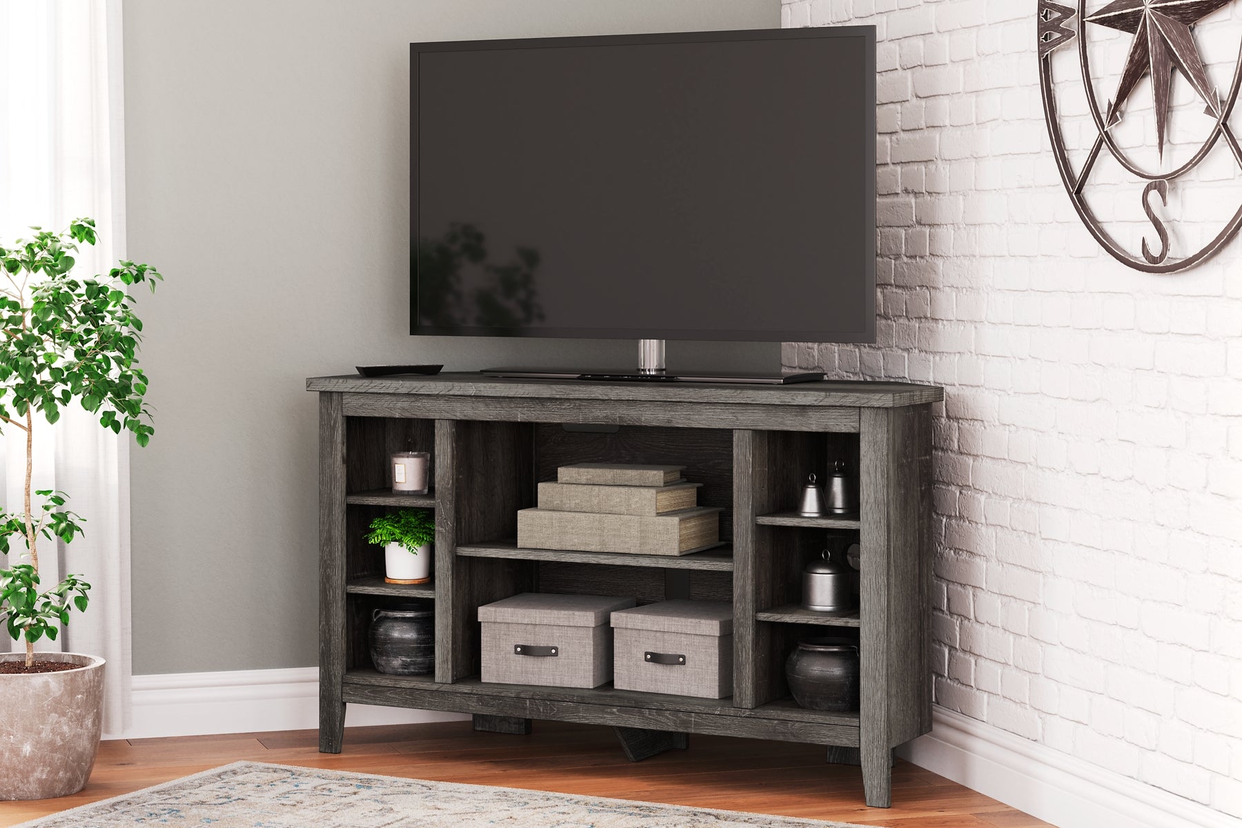 Arlenbry Corner TV Stand/Fireplace OPT Signature Design by Ashley®