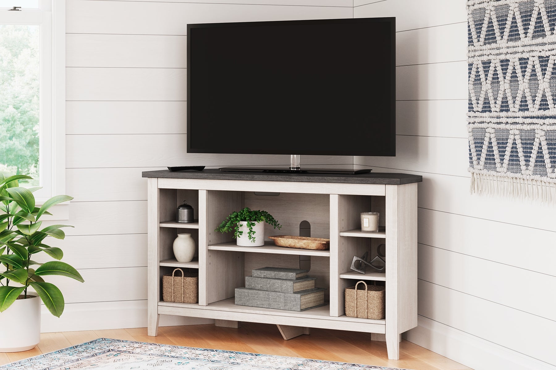 Dorrinson Corner TV Stand/Fireplace OPT Signature Design by Ashley®