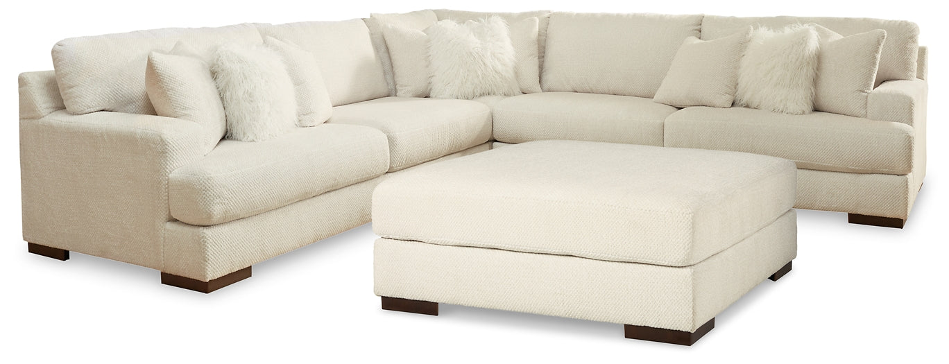 Zada 3-Piece Sectional with Ottoman Signature Design by Ashley®