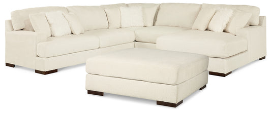 Zada 4-Piece Sectional with Ottoman Signature Design by Ashley®