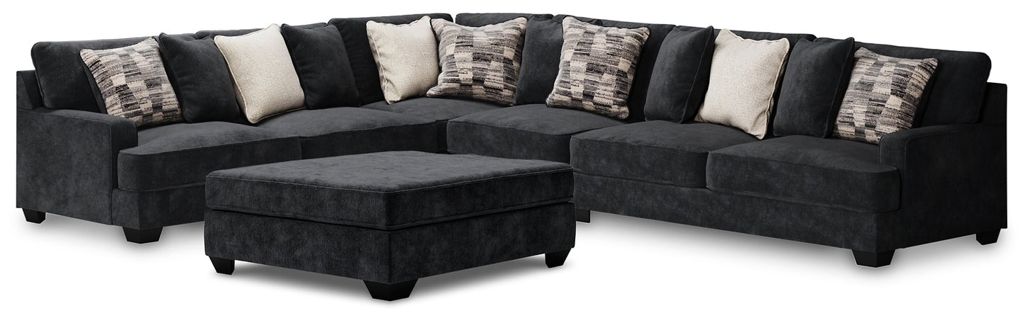 Lavernett 4-Piece Sectional with Ottoman Signature Design by Ashley®