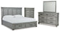 Russelyn King Storage Bed with Mirrored Dresser and Chest Signature Design by Ashley®