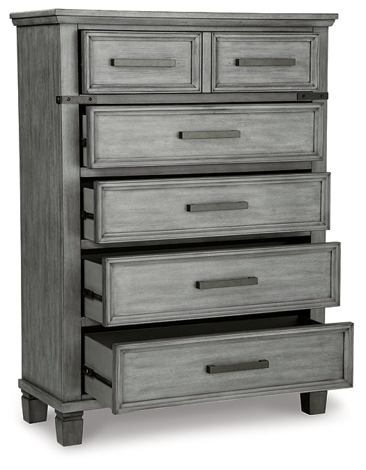 Russelyn King Storage Bed with Mirrored Dresser and Chest Signature Design by Ashley®