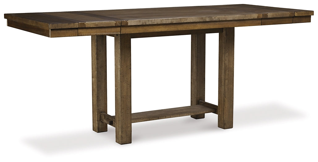 Moriville Counter Height Dining Table and 6 Barstools Signature Design by Ashley®
