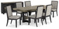 Foyland Dining Table and 6 Chairs with Storage Signature Design by Ashley®