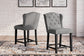 Jeanette Upholstered Barstool (2/CN) Signature Design by Ashley®