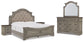 Lodenbay California King Panel Bed with Mirrored Dresser and 2 Nightstands Signature Design by Ashley®