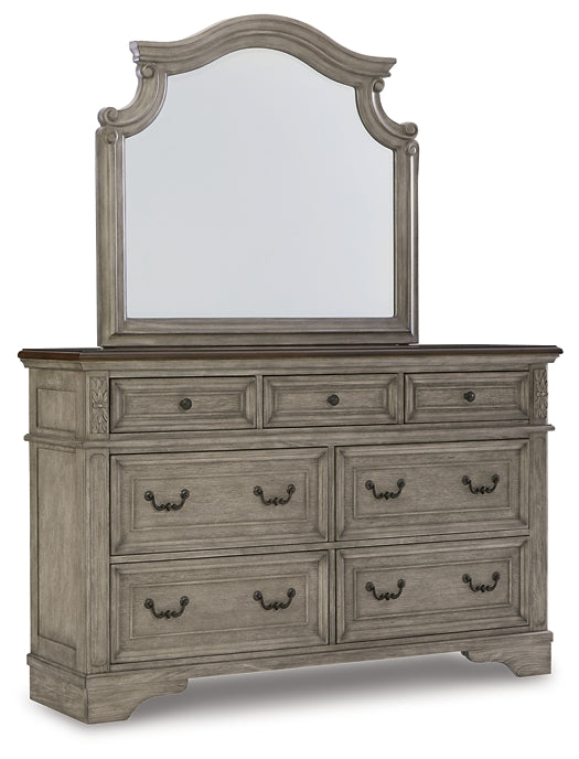 Lodenbay California King Panel Bed with Mirrored Dresser and 2 Nightstands Signature Design by Ashley®