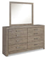 Culverbach King Panel Bed with Mirrored Dresser, Chest and 2 Nightstands Signature Design by Ashley®