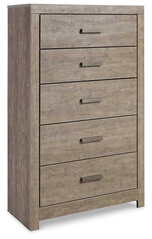 Culverbach King Panel Bed with Mirrored Dresser, Chest and 2 Nightstands Signature Design by Ashley®