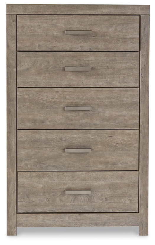 Culverbach King Panel Bed with Mirrored Dresser, Chest and 2 Nightstands Signature Design by Ashley®