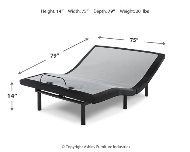 Chime 10 Inch Hybrid Mattress with Adjustable Base Sierra Sleep® by Ashley