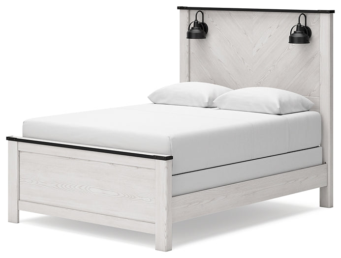 Schoenberg Queen Panel Bed with Mirrored Dresser, Chest and Nightstand Signature Design by Ashley®