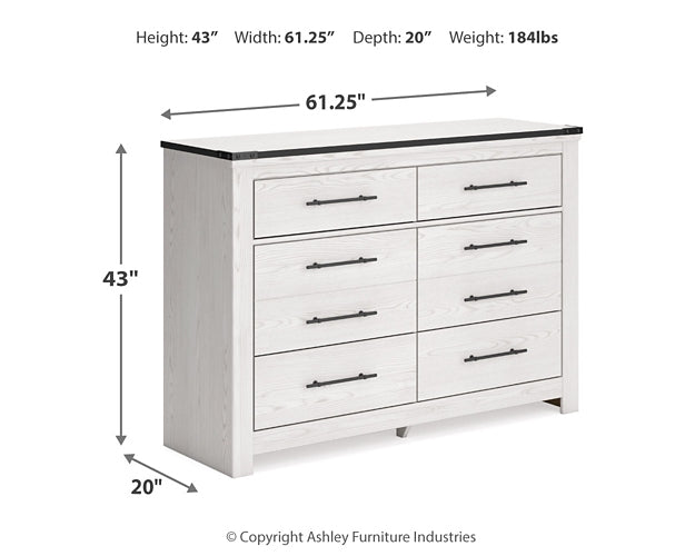 Schoenberg King Panel Bed with Dresser Signature Design by Ashley®