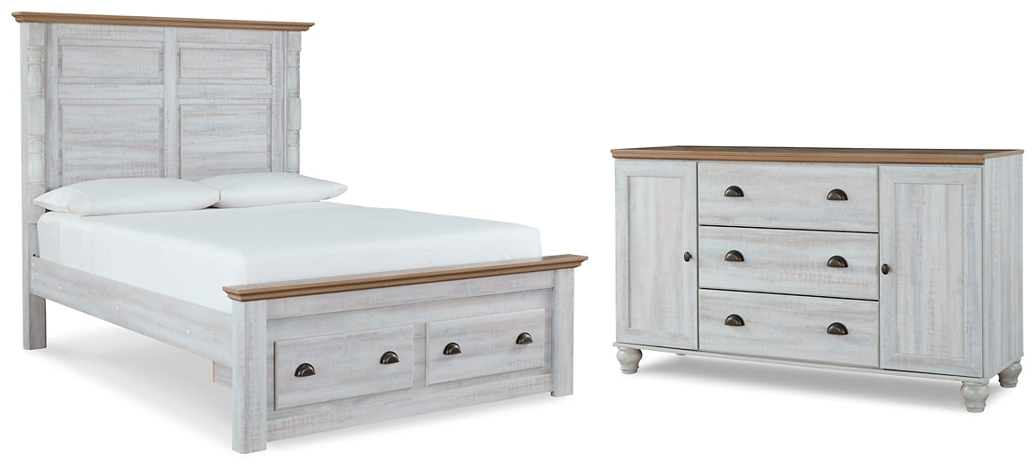 Haven Bay Queen Panel Storage Bed with Dresser Signature Design by Ashley®
