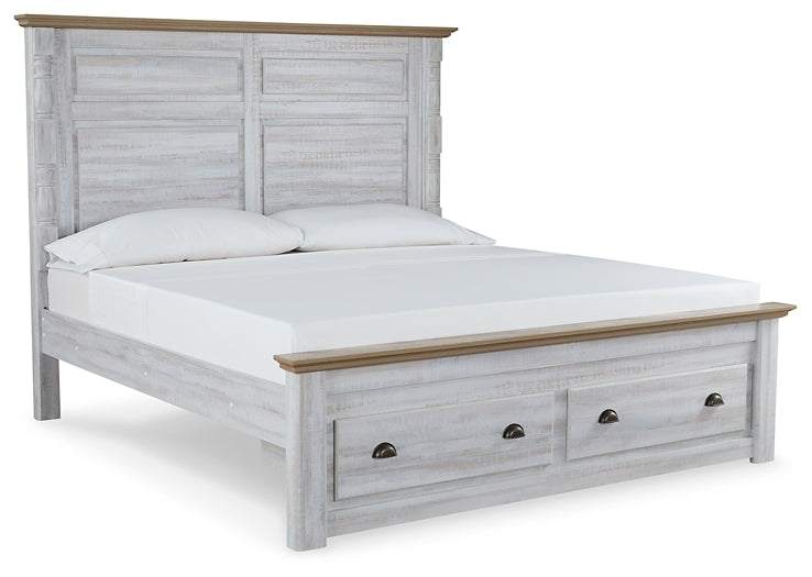 Haven Bay King Panel Storage Bed with Dresser Signature Design by Ashley®