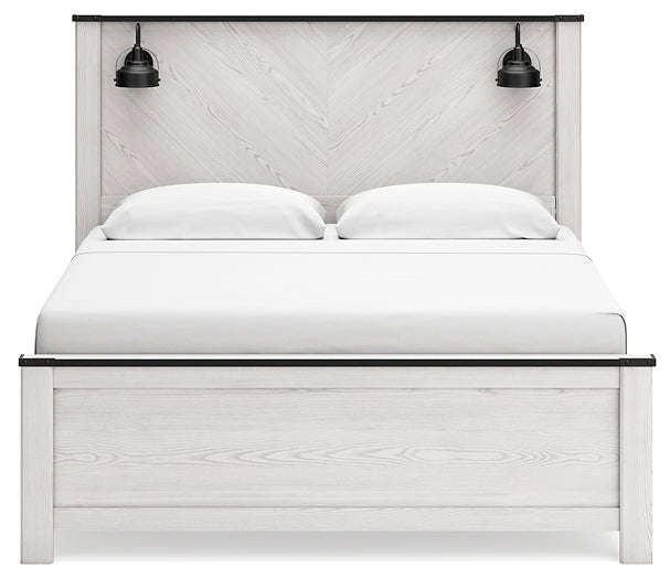 Schoenberg King Panel Bed with Mirrored Dresser, Chest and Nightstand Signature Design by Ashley®
