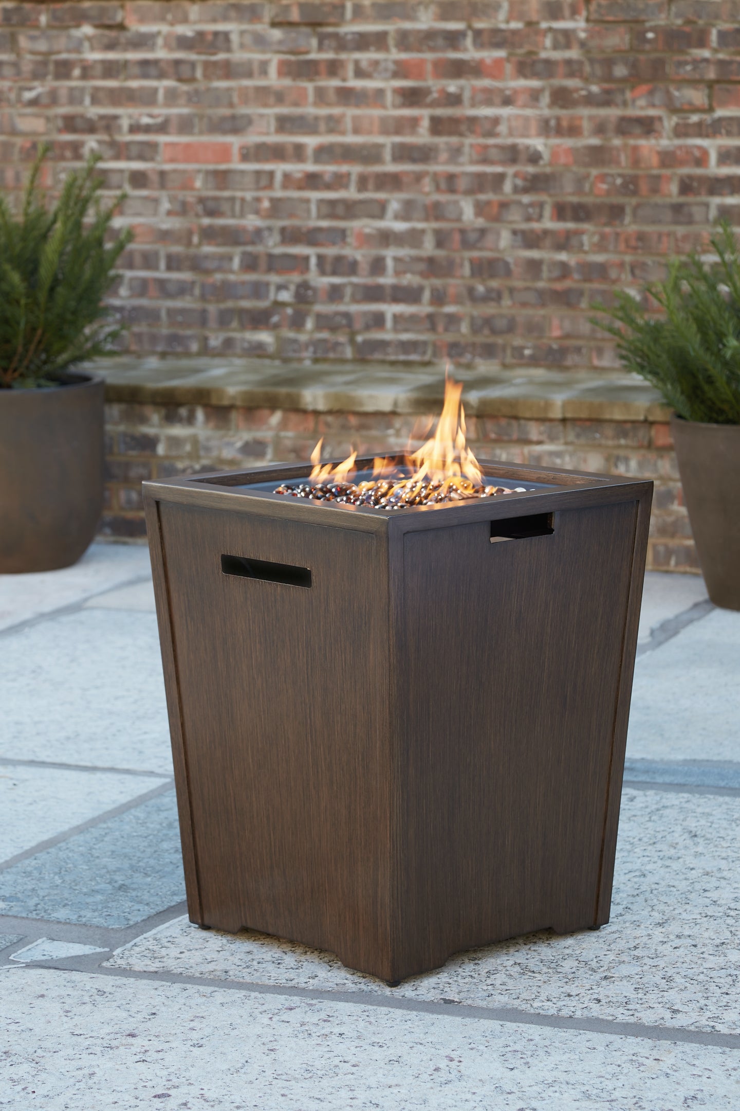 Rodeway South Fire Pit Table and 2 Chairs Signature Design by Ashley®