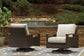 Rodeway South Outdoor Fire Pit Table and 4 Chairs Signature Design by Ashley®