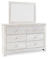 Paxberry Queen Panel Bed with Mirrored Dresser and 2 Nightstands Signature Design by Ashley®
