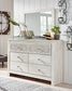 Paxberry Queen Panel Bed with Mirrored Dresser and 2 Nightstands Signature Design by Ashley®