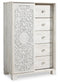 Paxberry Queen Panel Bed with Mirrored Dresser, Chest and 2 Nightstands Signature Design by Ashley®