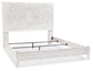 Paxberry King Panel Bed with Mirrored Dresser Signature Design by Ashley®