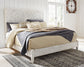 Paxberry King Panel Bed with Mirrored Dresser Signature Design by Ashley®