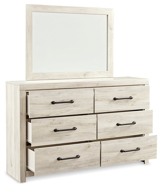 Cambeck Queen Panel Bed with 2 Storage Drawers with Mirrored Dresser and Nightstand Signature Design by Ashley®
