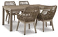 Beach Front Outdoor Dining Table and 4 Chairs Signature Design by Ashley®