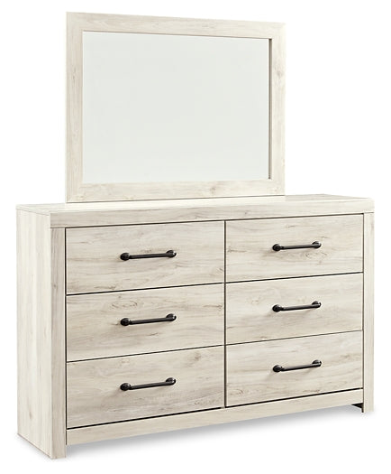 Cambeck King/California King Upholstered Panel Headboard with Mirrored Dresser and 2 Nightstands Signature Design by Ashley®