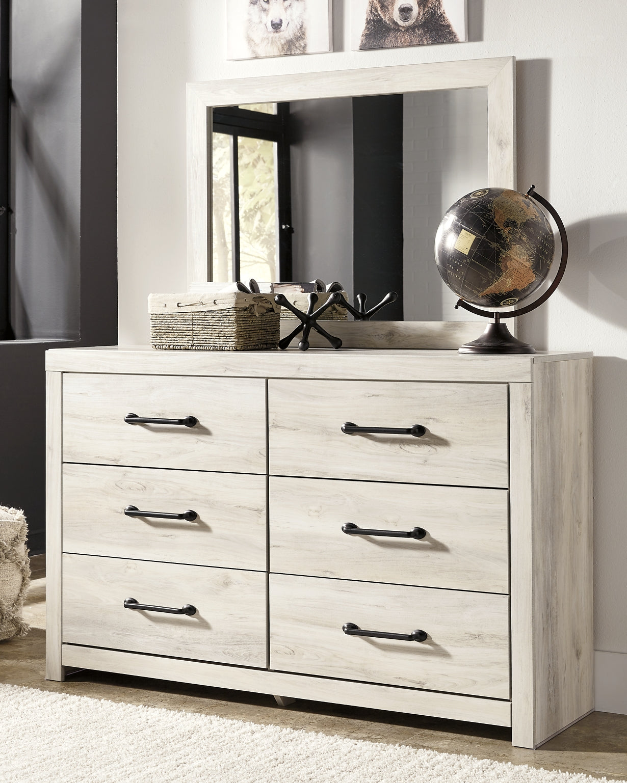 Cambeck Queen Upholstered Panel Bed with Mirrored Dresser, Chest and Nightstand Signature Design by Ashley®