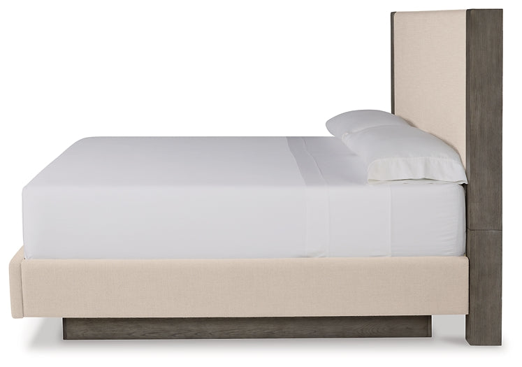 Anibecca California King Upholstered Bed with Dresser Signature Design by Ashley®