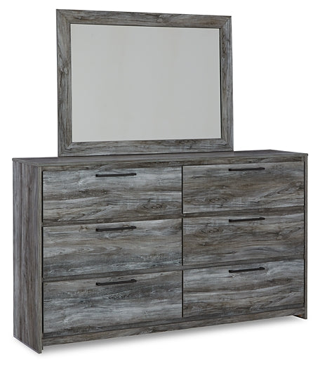 Baystorm Queen Panel Headboard with Mirrored Dresser and 2 Nightstands Signature Design by Ashley®
