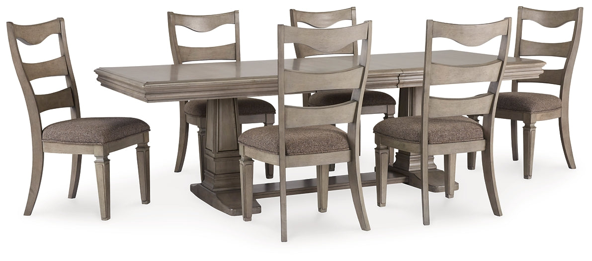 Lexorne Dining Table and 6 Chairs Signature Design by Ashley®