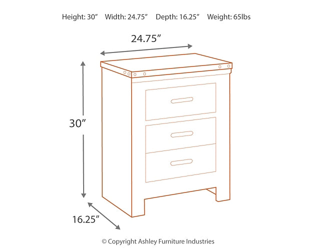 Trinell Two Drawer Night Stand Signature Design by Ashley®