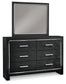Kaydell Queen Upholstered Panel Storage Bed with Mirrored Dresser, Chest and Nightstand Signature Design by Ashley®