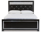 Kaydell Queen Upholstered Panel Bed with Mirrored Dresser Signature Design by Ashley®