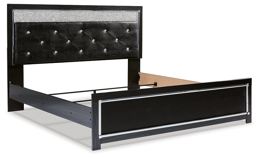 Kaydell King Upholstered Panel Bed with Mirrored Dresser, Chest and 2 Nightstands Signature Design by Ashley®