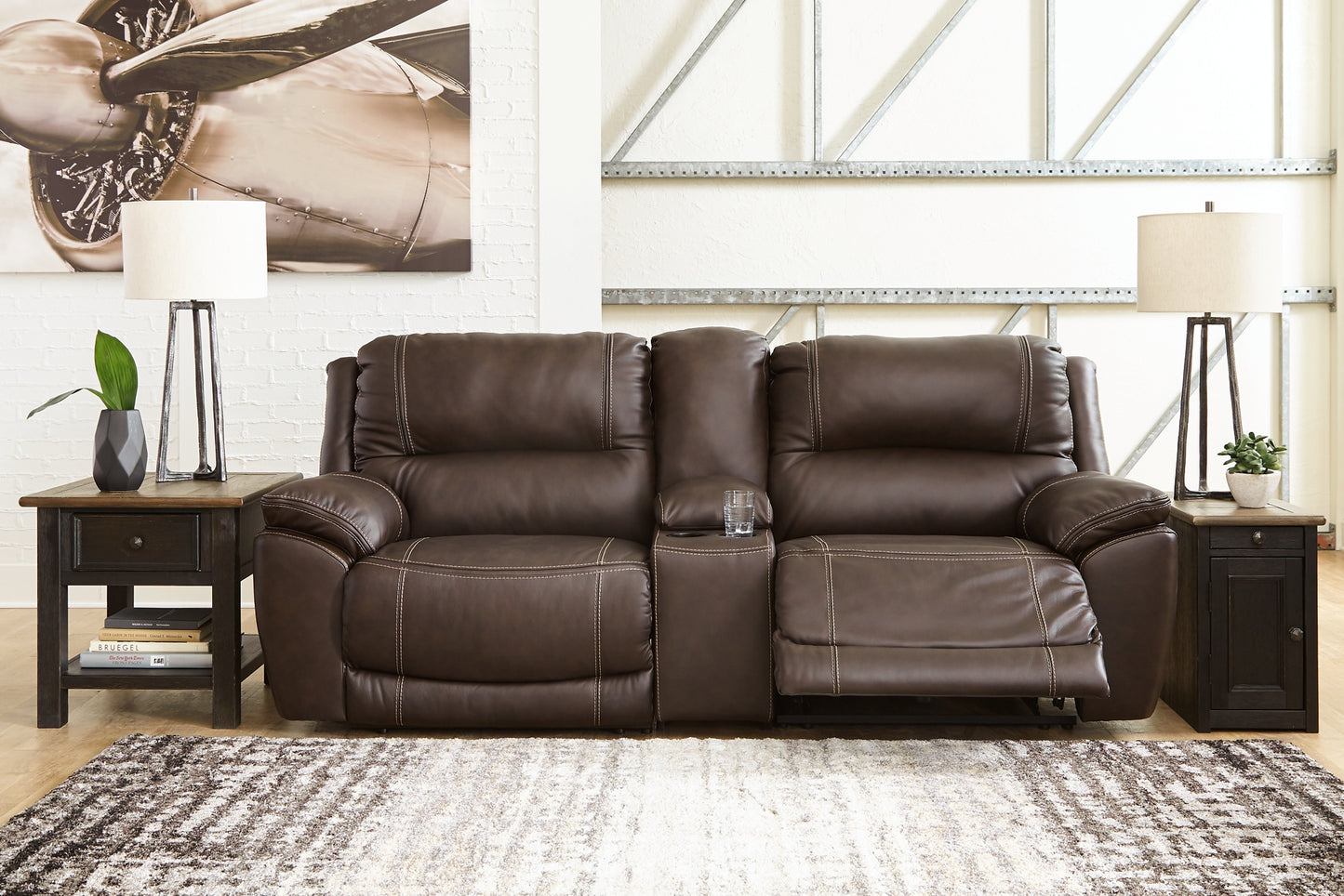 Dunleith 3-Piece Power Reclining Loveseat with Console Signature Design by Ashley®